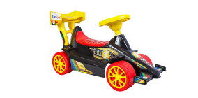 Толокар каталка Супер Спорт Орион Детская машинка каталка Супер Спорт 894 Orion с поворотными колесами, сигналом и багажным отделением. Возможные цвета: черный, красный, желтый и синий. Размер: 66/28/33 см.  