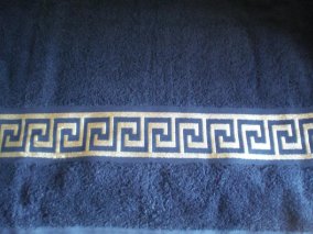 Полотенце банное Греческий стиль банное полотенце размером 70х140 см.