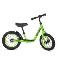 Біговел PROFI KIDS дитячий 12 д. M 4067A-2 гум.колеса, мет.обід, висота до сидіння 30-43см., зелений