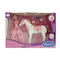 Лошадь 707 (18шт) шарнирная33см, кукла шарнирная, 28,5см, аксессуары, в кор-ке, 43-30-10,5см