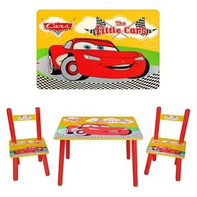 Столик детский Тачки Детский столик со стульчиками М 0292 Тачки. Размер стола:  60/40/42 см. Размер стула: 26/26/53 см. 