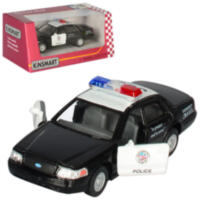 Машинка KT 5327 W мет., інерц., поліція, відчин. двері, гумові колеса, кор., 16-7-8 см.