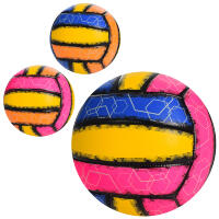 Мяч волейбольный EV-3370 (30шт) офиц.размер, ПУ 260-280г, 3цвета, в кульке