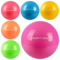 Мяч для фитнеса-85см MS 0384 (18шт) Фитбол, резина, 1350г, 6 цветов, в кульке, 20-15-11см