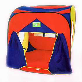 Палатка - шатер Краткое описание: палтка компактно складывается в сумочку.
Размер палатки: 105/105/105 см.