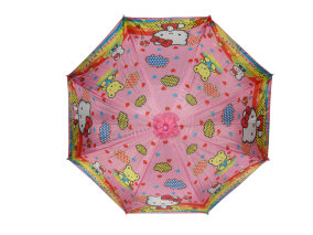 Зонтик Hello Kitty Краткое описание: розовый зонтик с Китти для детей.
Размер: длинна ручки 67 см, диаметр 85 см.