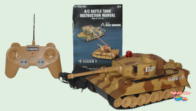 Танк Tiger 1 на радиоуправлении G-Maxtec Танк на радиоуправлении Tiger I Panzerkampfwagen VI Ausf. E. Игрушка поставляется в красивой картонной упаковке, возможны два вида расцветки камуфляжа.