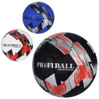 Мяч футбольный 2500-214 (30шт) размер 5, ПУ1,4мм, ручная работа, 32панели, 400-420г, 3цвета,в кульке